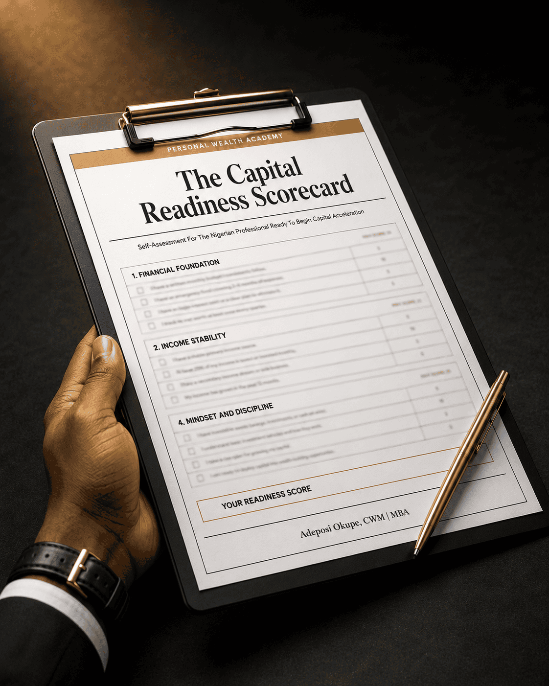 The Capital Readiness Scorecard